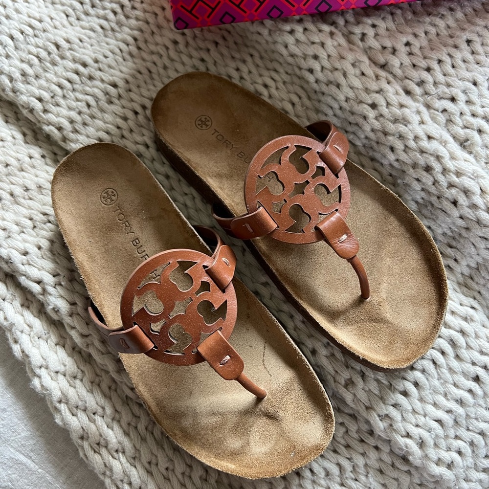 Tory Burch Miller Cloud Calf Leather/cork size 8 - NEW